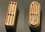 Cal Scale 633 HO HO U25B Exhaust Stack 1 Each Squared & Oval Lost Wax Brass Casting Pkg 2