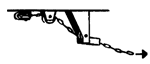 Custom Finishing 147 HO Hand Brake Chain Guides Pkg 6 For ALCO RS Diesel Locomotives