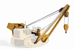 Custom Finishing 7274 HO Side Boom Pipelayer/Railroad Wrecking Crane Attachment Kit