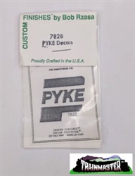 Custom Finishing 7828 HO Decal Set For Pyke Bridge Inserter