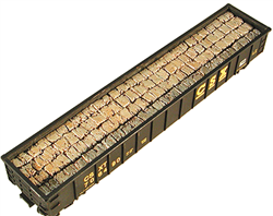 Chooch 7222 HO Cast Resin Freight Car Load Baled Scrap Load for Gondolas (car sold separately)