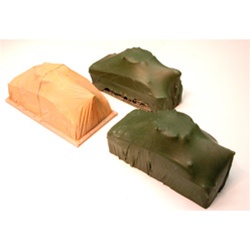Chooch 7256 HO Covered Army Tanks Load Pkg 3