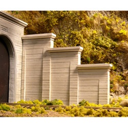 Chooch 8421 HO Concrete Stepped Tunnel Abutment Pkg 2