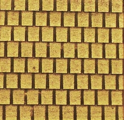 Chooch 8922 Shake Shingle Roof Sheet Medium for HO Scale