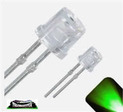 Circuitron 750406 7504 Hyper-Brite Pure Green LED 3.0mm Diameter 12-16V Pkg 6