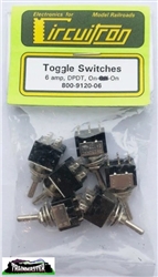 Circuitron 912006 Miniature Switches DPDT On-On Pkg 6