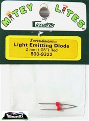Circuitron 9322 LEDs .075" Diameter pkg 2 Red