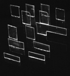 Cannon & Company 1505 HO Windows Laser Cut Glass For Cab Kits #1501 & 1502