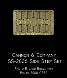 Cannon & Company 2026 HO Side Step Set Photo-Etched Brass PROTO 2000 GP30