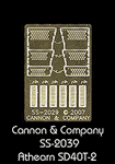 Cannon & Company 2029 HO Engine Step Set Photo-Etched Brass For Athearn SD40T-2