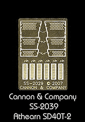 Cannon & Company 2029 HO Engine Step Set Photo-Etched Brass For Athearn SD40T-2