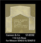 Cannon & Company 2032 HO Safety Tread Kit Nose Only Photo-Etched Brass) For Athearn SD40T-2 & SD40-2 w/116" Nose