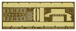 Cannon & Company 2037 HO Safety Tread & Step Photo-Etched Brass 2009 Athearn SW1500 & 1000 w/Side Handrails