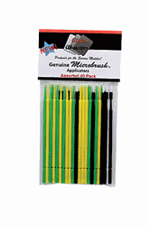 Creations Unlimited 1400 Assorted Applicator Brushes Microbrush 10 Each of Ultrabrush Fine Regular & Superfine