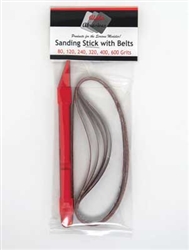 Creations Unlimited 55678 Sanding Stick with Abrasive Belts Includes 1 Each: 80 120 240 320 400 600 Grit Belts