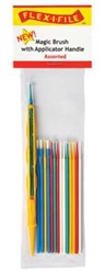 Creations Unlimited MB05 Magic Brush Assortment Assorted & 1 Applicator Handle/Holder Pkg 15