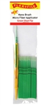 Creations Unlimited N934001 Nano Brush Short Tip & 1 Applicator Handle/Holder green pkg 24