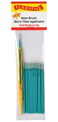Creations Unlimited N935004 Nano Brush Medium Tip & 1 Applicator Handle/Holder teal Pkg 24