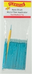 Creations Unlimited N935004B Nano Brush Bulk Pack Medium Tip teal Pkg 100
