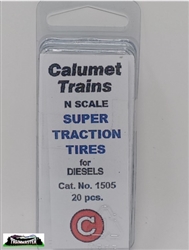 Calumet Trains 1505 N Vinyl Super Traction Tire Diesel pkg 20