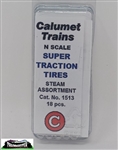 Calumet Trains 1513 N Vinyl Super Traction Tire Steam pkg 18
