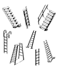 Central Valley 1602 HO Steps & Ladders Pkg 4