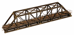 Central Valley 1820 N Modernized Through-Truss Bridge w/Walkways Kit Modern Portals Single Track