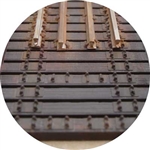 Central Valley 19018 HO 25' Bridge Tie 8 Sections & 4 25' Stringers for Code 100 w/Skip Tie Code 83 Guard Rail