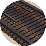 Central Valley 19028 HO 25' Bridge Tie Sections Pkg 8 Classic 25' Bridge Ties & Stringers No Guard Rail