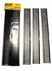 Central Valley 20016 HO CVT Tie Strip Sampler Pkg 6 Mainline 9' Long Ties