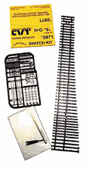 Central Valley 2871 HO CVT Curvable Switch Kit Code 70 #8 Left