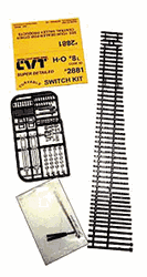 Central Valley 2881 HO CVT Curvable Switch Kit Code 83 #8 Left