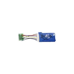 Digitrax DH127PS HO Series 7 Mobile DCC Control Decoder 8-Pin Med Plug 9-Pin Socket & PS-Harness