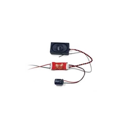 Digitrax SFX007 Plug N' Play Sound-Only Decoder SoundFX With 5/8 x 1 x 3/8" 16 x 26 x 9mm Box Speaker & 330uF Capacitor