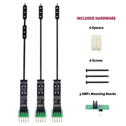 Digitrax SHABC HO Turnout Signaling Kit 1 Dual-Head & 2 Single-Head Signals 3 SMP1 Mounting Brackets