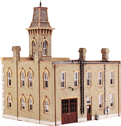 DPM 12400 HO Fire Station No. 3 Woodland Scenics DPM Landmark Structures Kit