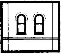 DPM 30103 HO Modular Building System Dock Level Wall Sections w/Arched Windows Kit