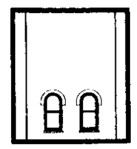 DPM 30110 HO Modular Building System Two-Story Wall Sections w/2 Lower Story Arched Windows Kit
