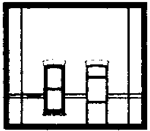 DPM 30131 HO Modular Building System Street Level Wall Sections w/Rectangular Entry Kit
