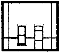 DPM 30131 HO Modular Building System Street Level Wall Sections w/Rectangular Entry Kit