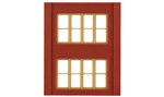 DPM 30144 HO Modular Building System Two-Story Wall Sections w/Victorian Windows Kit Pkg 4