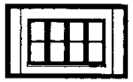 DPM 30147 HO Modular Building System One-Story Wall Sections w/Victorian Window Kit