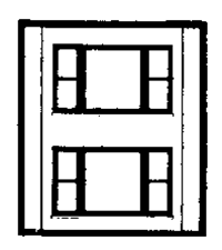 DPM 30164 HO Modular Building System Two-Story Wall Sections w/2 20th Century Windows Kit
