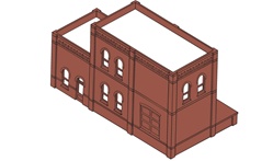 DPM 35100 HO Modular Building System 3-in-1 Industrial Building Kit