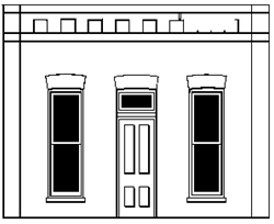 DPM 90104 O Modular Walls Rectangular Entry Door Pkg 2