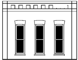 DPM 90105 O Modular Walls Rectangular Window Wall Pkg 2