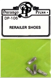 Durango Press 106 HO Miniature Tools Rerailer Shoes pkg 4