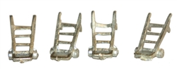 Durango Press 142 HO 2-Wheel Hand Cart Kit Unpainted pkg 4