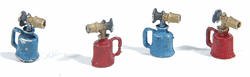 Durango Press 74 HO Kerosene-Style Blow Torch Cast Metal Unpainted Pkg 4