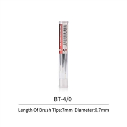 Dspiae 40 Interchangeable Aluminum-Shank Fine Brush Tips 4/0 pkg(3)